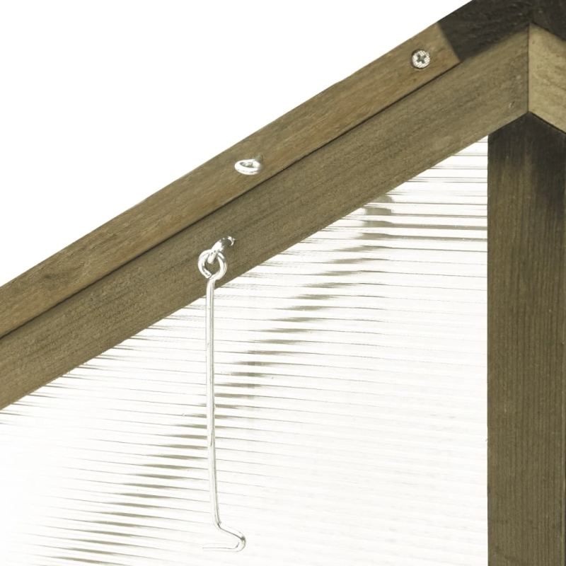 vidaXL siltumnīca, pelēka, 114x80x50 cm, egles koks