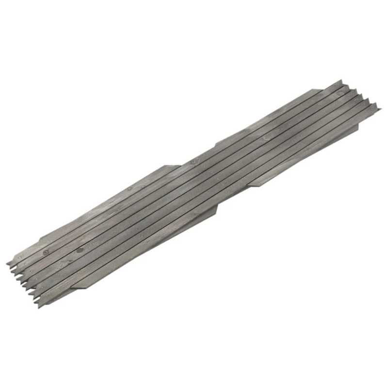 vidaXL špaleru žogi, 5 gab., 180x60 cm, pelēki, egles masīvkoks