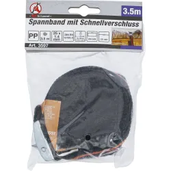 Ratchet Tie Down Strap with Quick Lock - 3.5 m x 25 mm