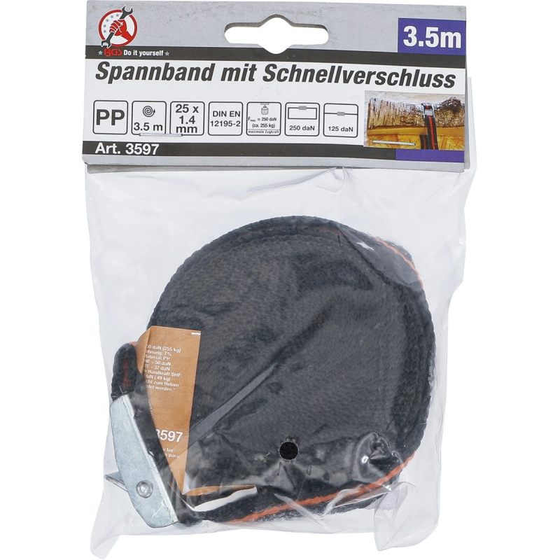 Kravas nostiprināšanas siksna - 3.5 m x 25 mm