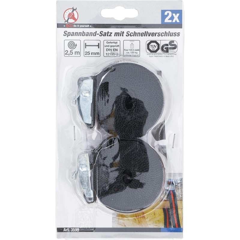B3599 Stiprinājuma josta 25mm x 2.5m kompl. 2gb