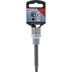 Bit Socket - length 100 mm - 12.5 mm ,1-2, Drive - internal Hexagon 6 mm