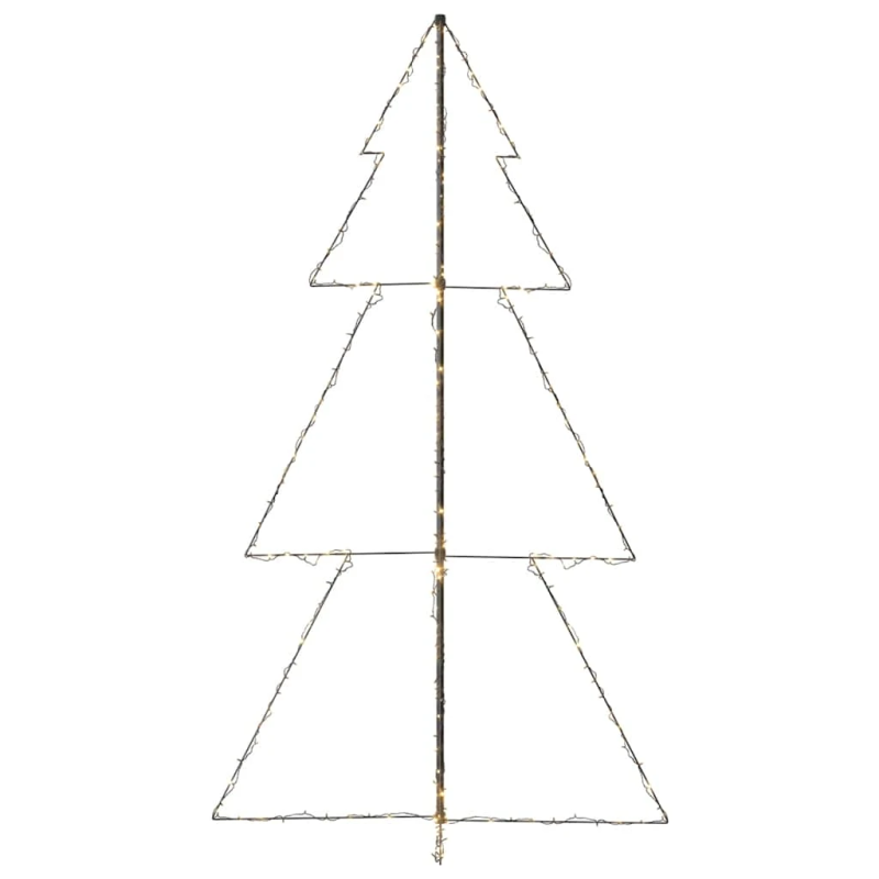 vidaXL Ziemassvētku egle, 300 LED, telpām, āra teritorijai, 120x220 cm