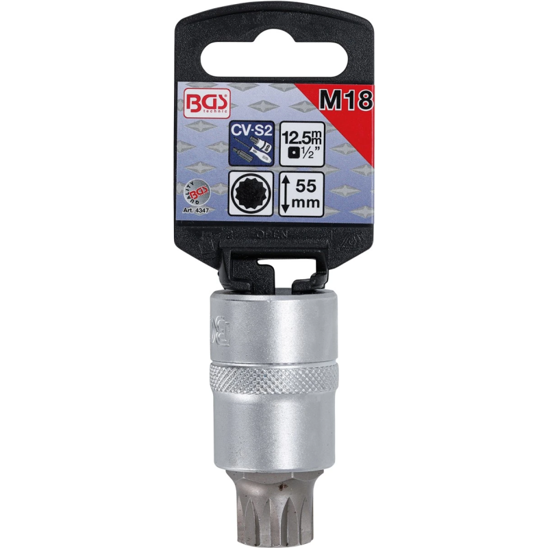 Skrūvgriežu uzgalis muciņā - M18 Uzgalis ,XZN, - 1-2" Stiprinājums