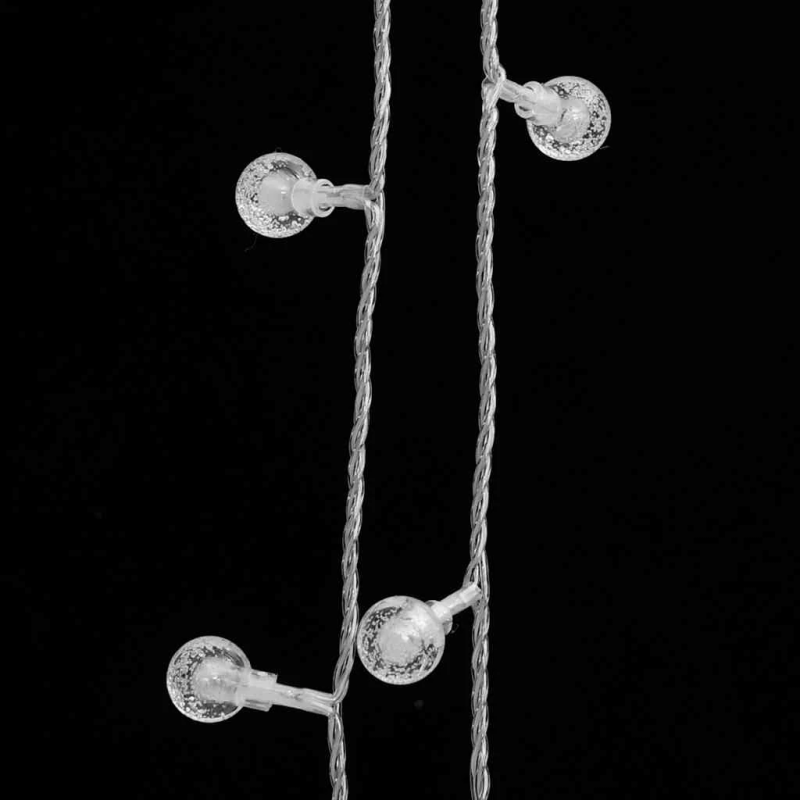 vidaXL LED lampiņu virtene, 20 m, 200 silti baltas LED, 8 funkcijas