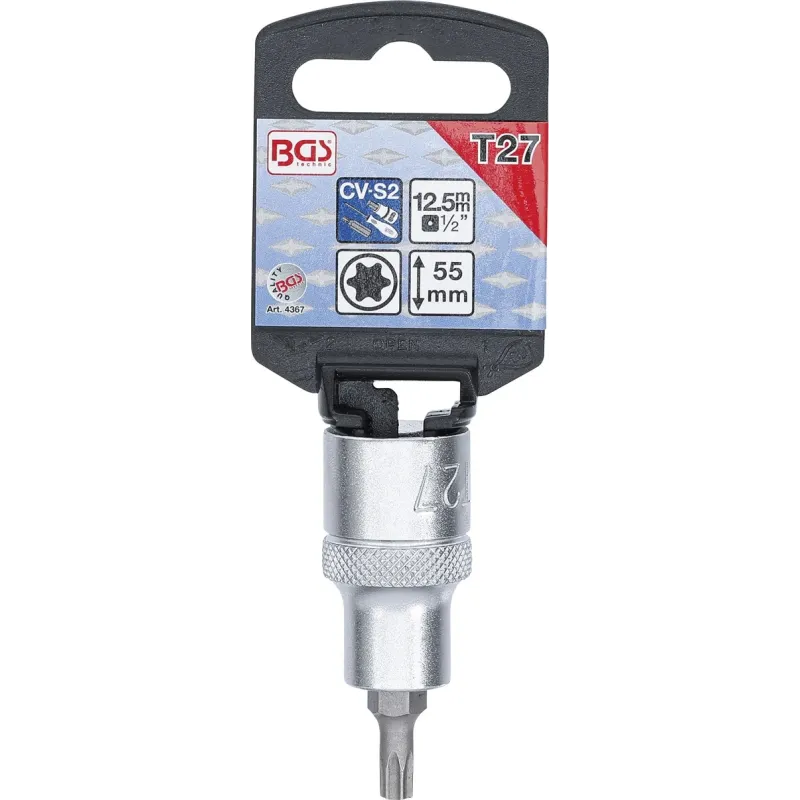 Skrūvgriežu uzgalis muciņā - T27 Uzgalis ,Torx, - 1-2 Stiprinājums