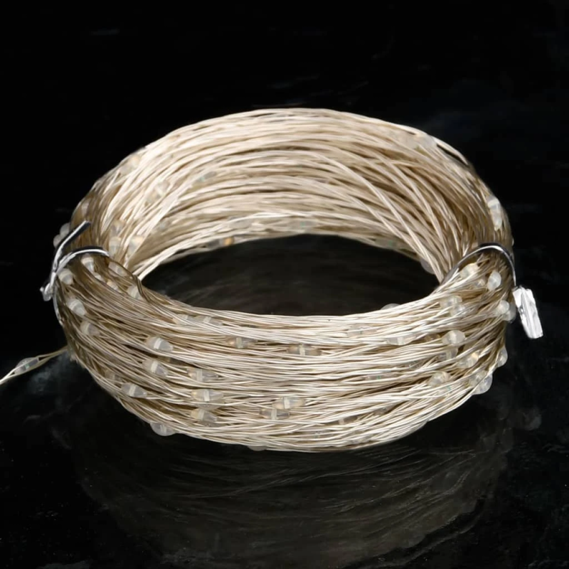 vidaXL LED lampiņu virtene, 40 m, 400 zilas LED, 8 funkcijas