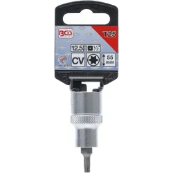 Bit Socket - 12.5 mm ,1-2, Drive - T-Star ,for Torx, T25