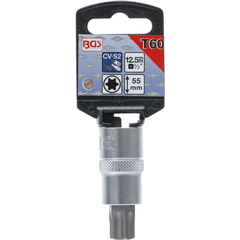 Skrūvgriežu uzgalis muciņā - T60 Uzgalis ,Torx, - 1-2 Stiprinājums