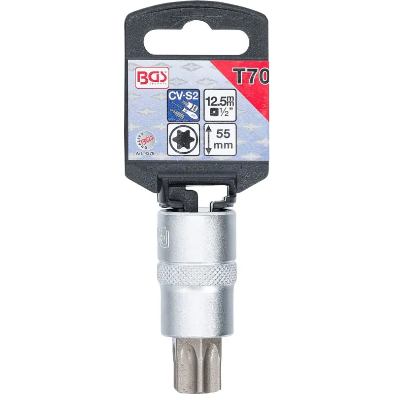 Skrūvgriežu uzgalis muciņā - T70 Uzgalis ,Torx, - 1-2 Stiprinājums