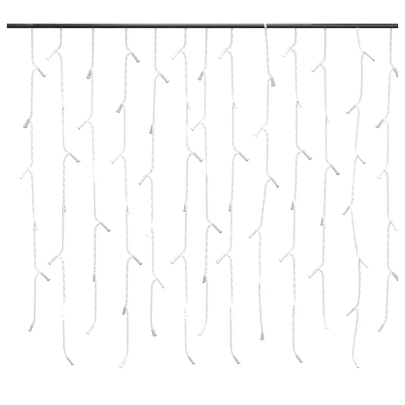 vidaXL LED lampiņu aizkars, 10 m, 400 zilas LED lampiņas, 8 funkcijas