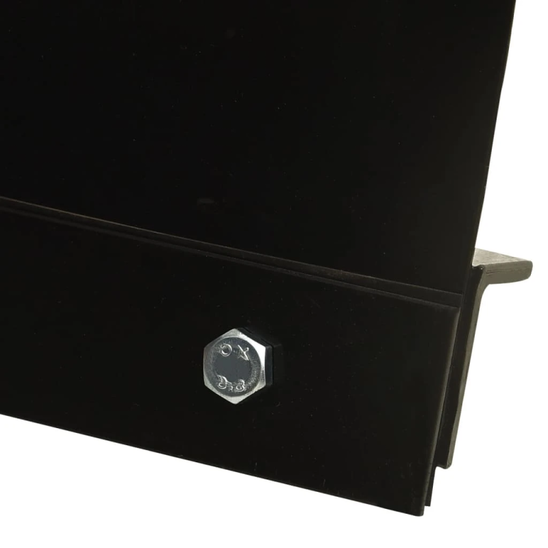 vidaXL sniega lāpsta kvadricikliem, 115x38 cm, melna