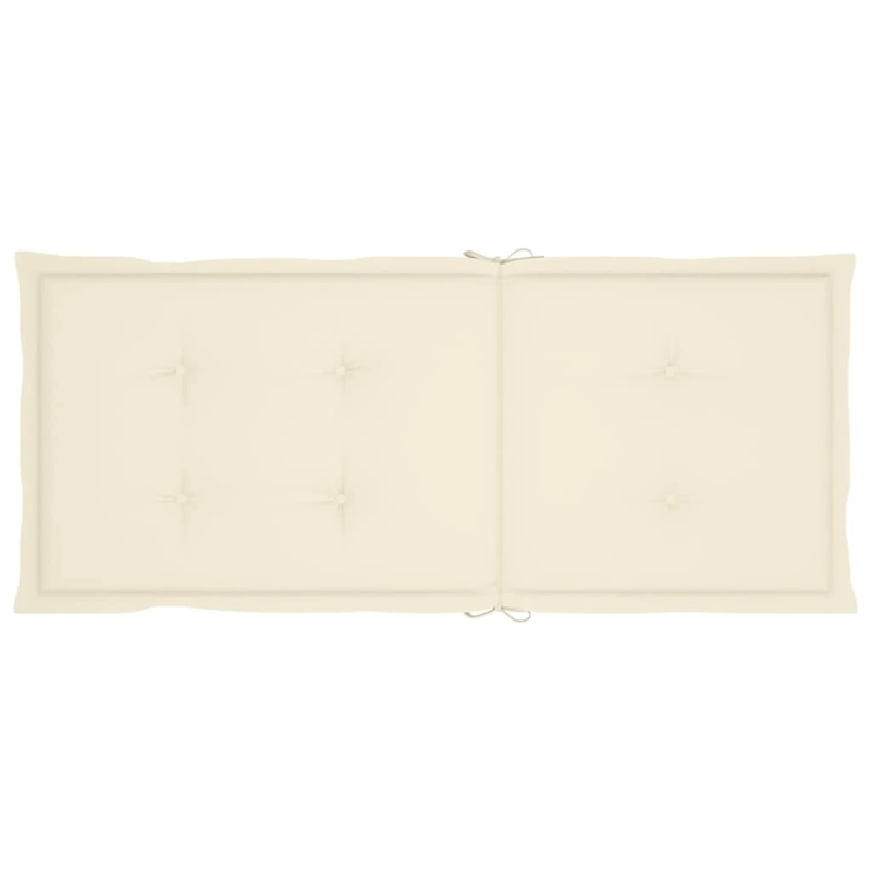 vidaXL dārza krēsli ar matračiem, atgāžami, 8 gab., masīvs tīkkoks