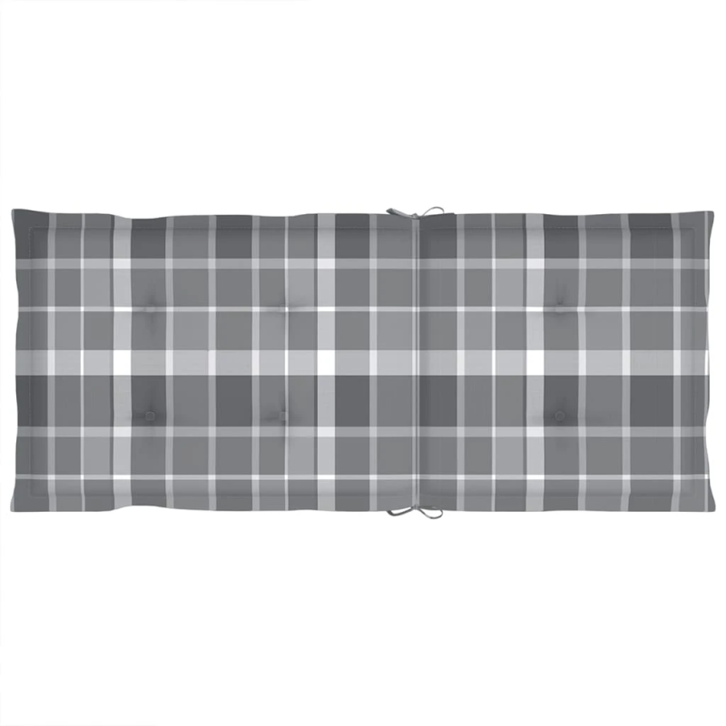 vidaXL dārza krēsli ar matračiem, atgāžami, 8 gab., masīvs tīkkoks