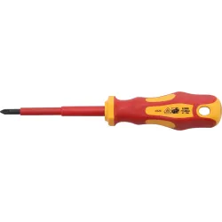 VDE Screwdriver - Cross Slot PH1 - Blade Length 80 mm