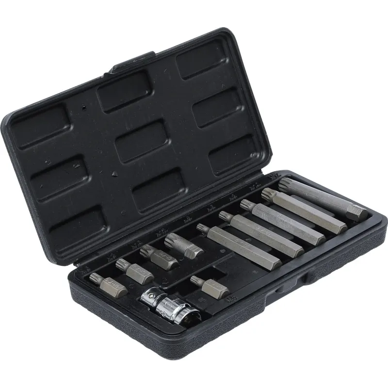 Bit Set - 10 mm ,3-8, Drive - Spline ,for XZN, - 11 pcs.
