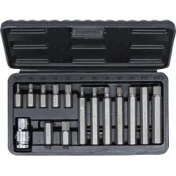 Skrūvgriežu uzgaļu komplekts - 3-8 Stiprinājums - 15 gab.