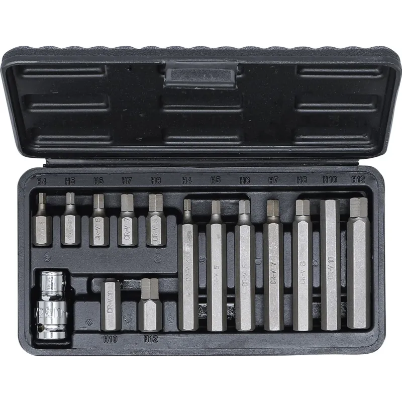 Skrūvgriežu uzgaļu komplekts - 3-8 Stiprinājums - 15 gab.