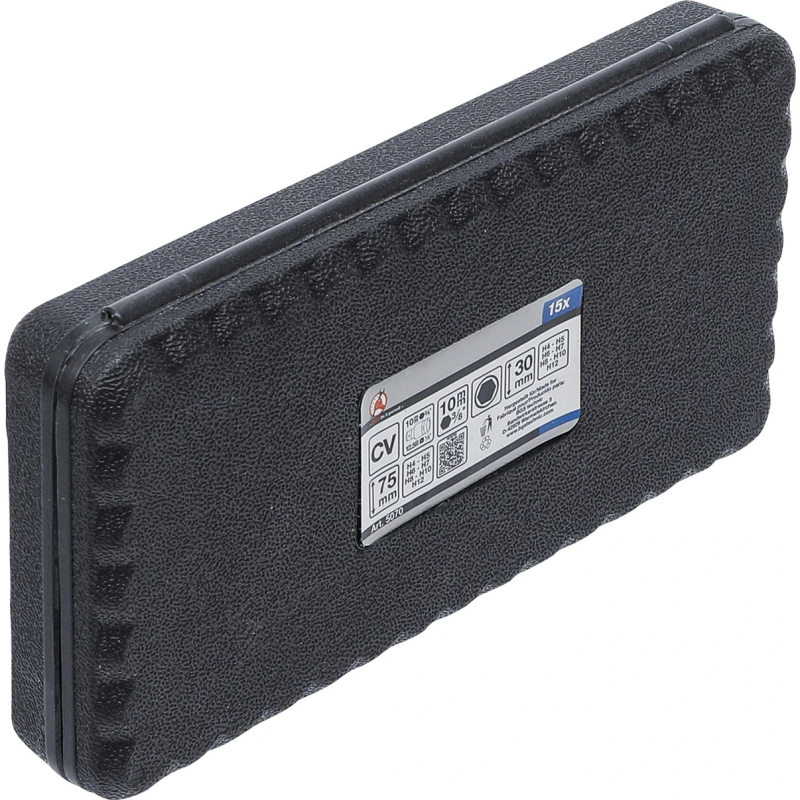 Skrūvgriežu uzgaļu komplekts - 3-8" Stiprinājums - 15 gab.