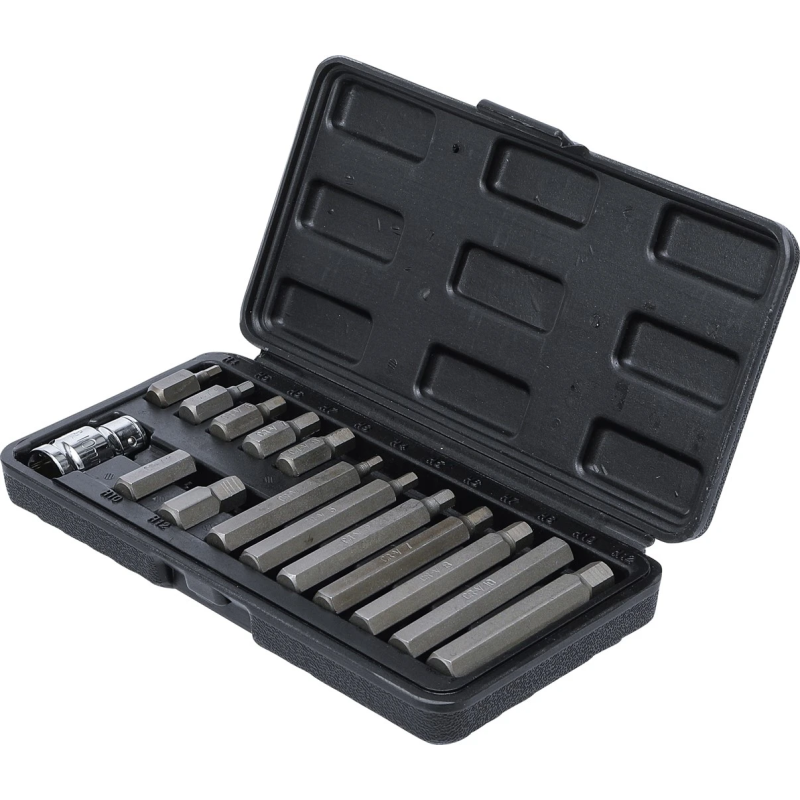 Skrūvgriežu uzgaļu komplekts - 3-8" Stiprinājums - 15 gab.