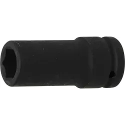 Impact Socket Hexagon, deep - 20 mm ,3-4, Drive - 21 mm