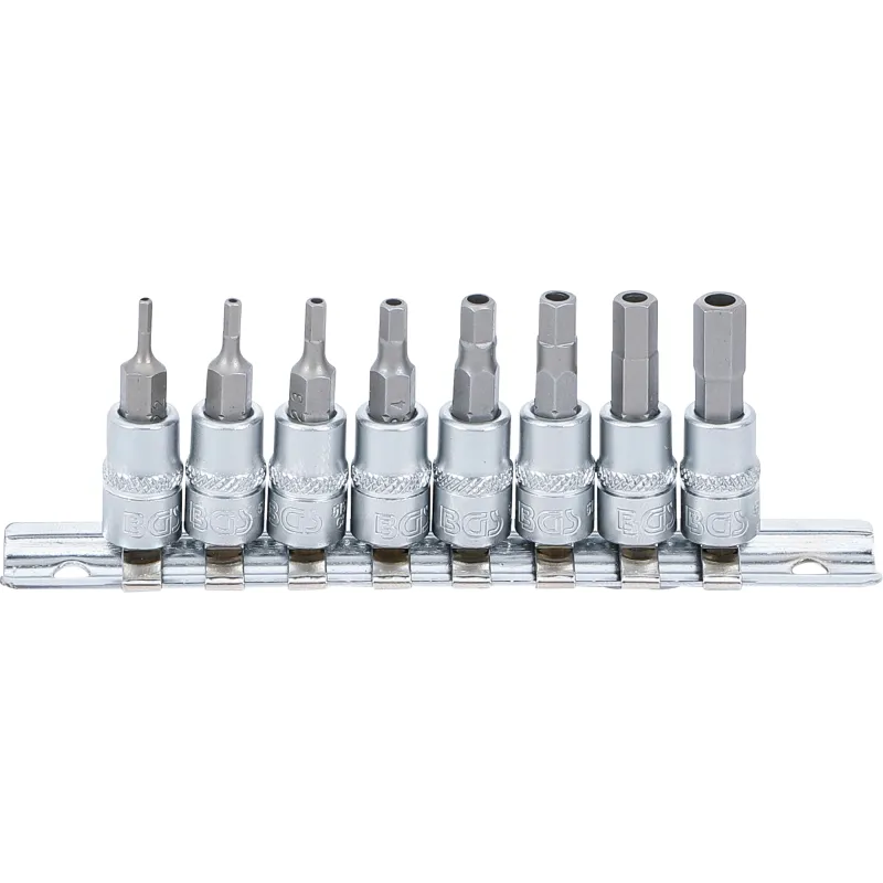 Skrūvgriežu uzgaļu muciņu komplekts - 1-4 Stiprinājums - 2-7 mm Uzgaļi ar caurumu - 8 gab.