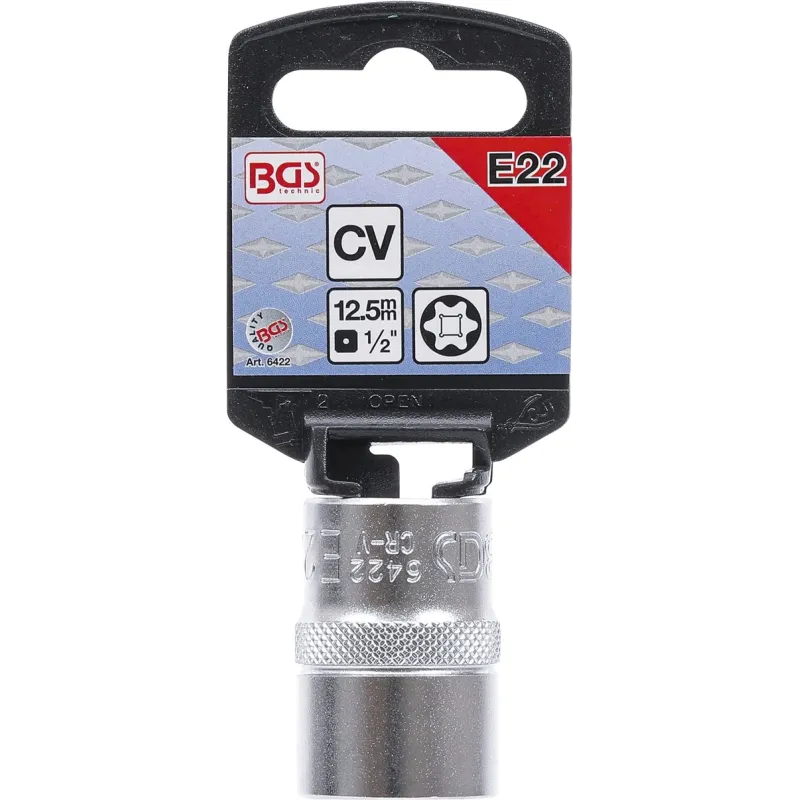 Socket, E-Type - 12.5 mm ,1-2, Drive - E22