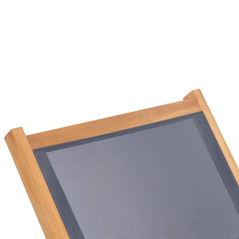 vidaXL sauļošanās zviļņi ar riteņiem, 2 gab., tīkkoks, tekstilēns