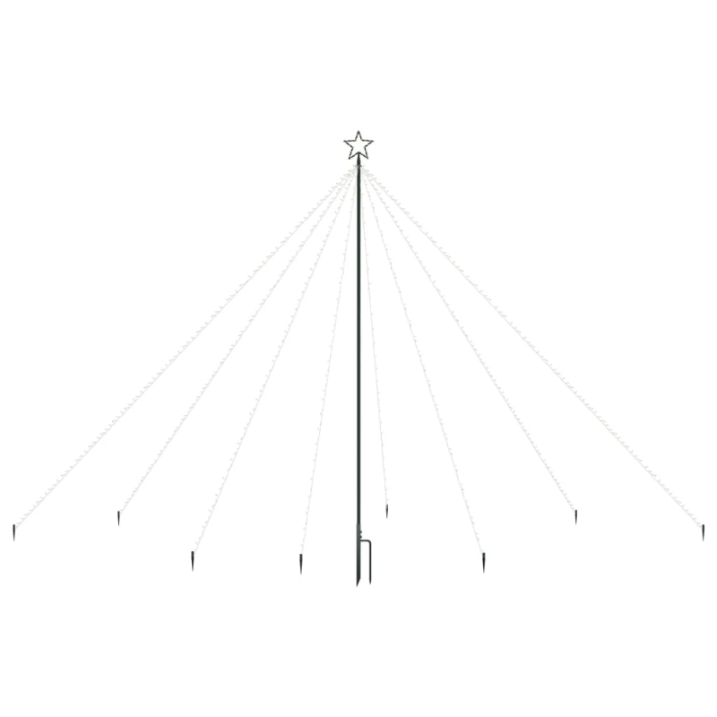 vidaXL LED Ziemassvētku eglīte iekštelpām āra 576 LED zila 3,6 m