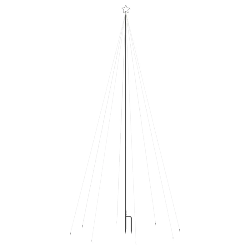 vidaXL LED Ziemassvētku eglīte iekštelpām āra 576 LED zila 3,6 m