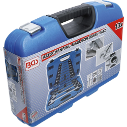 Reverso kombinēto atslēgu komplekts koferī - 8 - 32 mm - 13 gab.