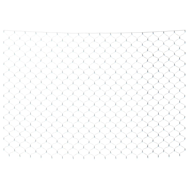 vidaXL Ziemassvētku lampiņu tīkls, 3x2 m, 204 gaiši zilas LED