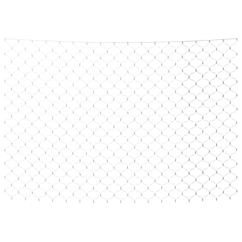 vidaXL Ziemassvētku lampiņu tīkls, 3x3 m, 306 vēsi baltas LED