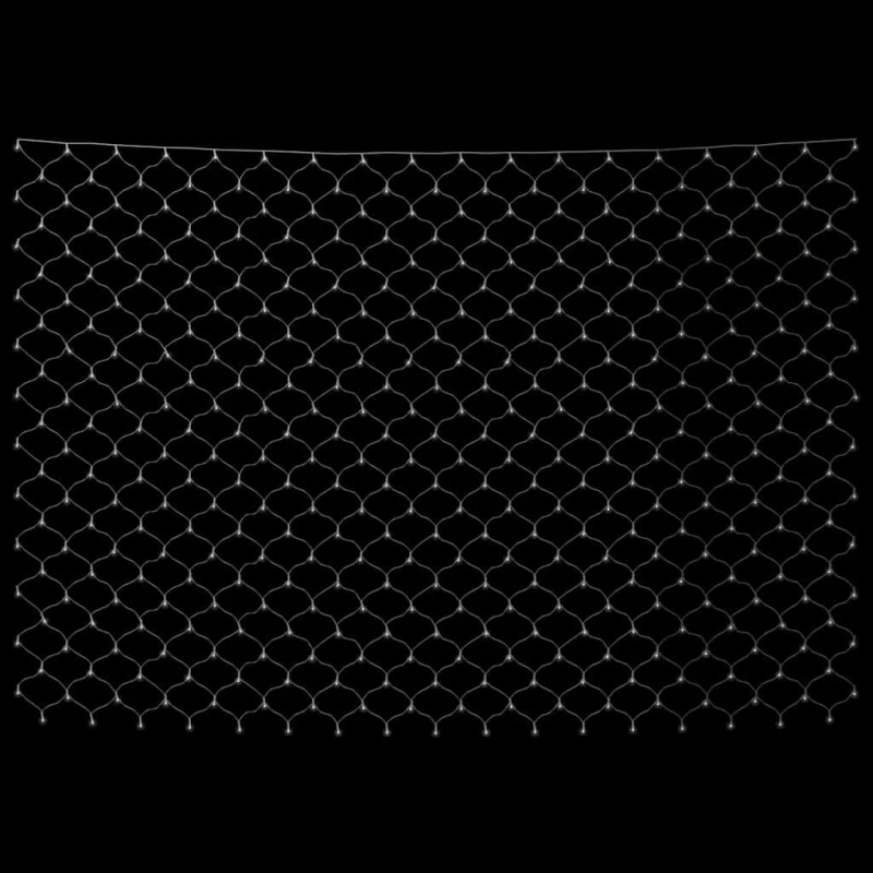 vidaXL Ziemassvētku lampiņu tīkls, 4x4 m, 544 vēsi baltas LED