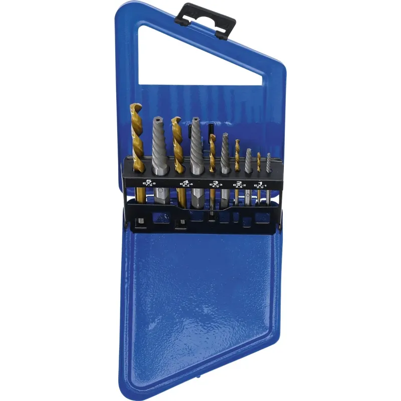 6780 Skrūvju izgriezēju un kreiso urbju komplekts HSS BGS