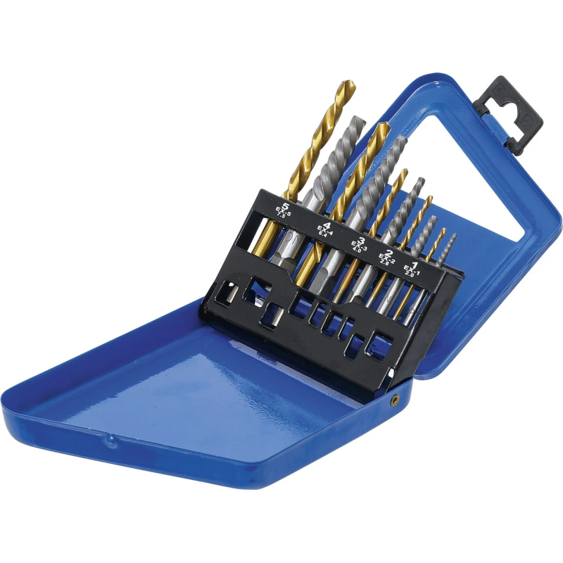 6780 Skrūvju izgriezēju un kreiso urbju komplekts HSS BGS