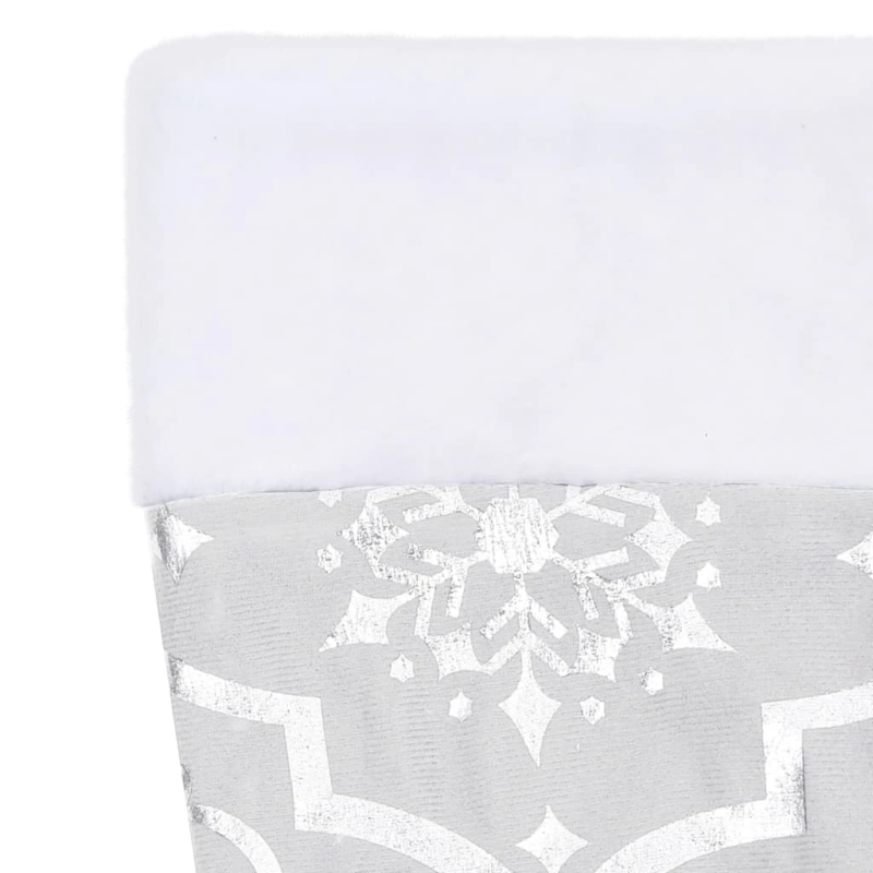 vidaXL Ziemassvētku egles pamatnes paklājs un zeķe, 122 cm, audums