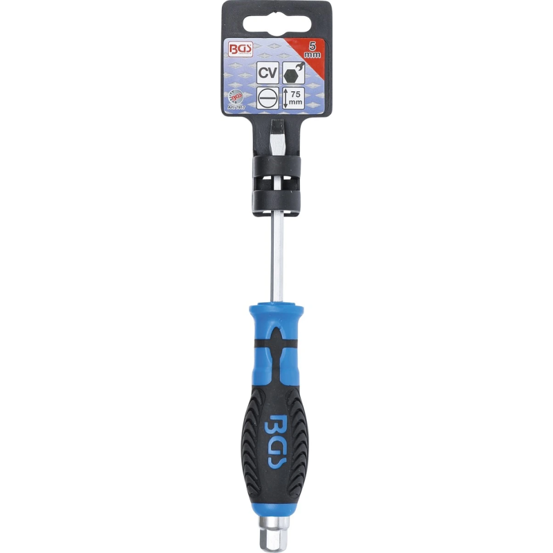 7917 Skrūvgrieznis 5x 75mm ar ārtējo 6 kanti BGS