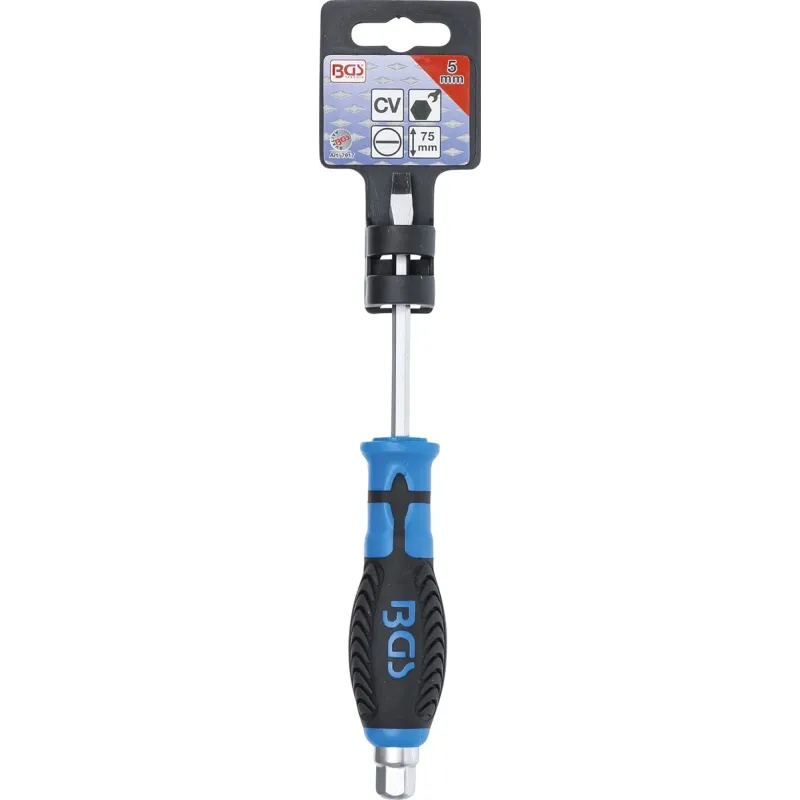 7917 Skrūvgrieznis 5x 75mm ar ārtējo 6 kanti BGS