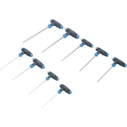 T-Handle Wrench Set - T-Star ,for Torx, T10 - T50 - 9 pcs.
