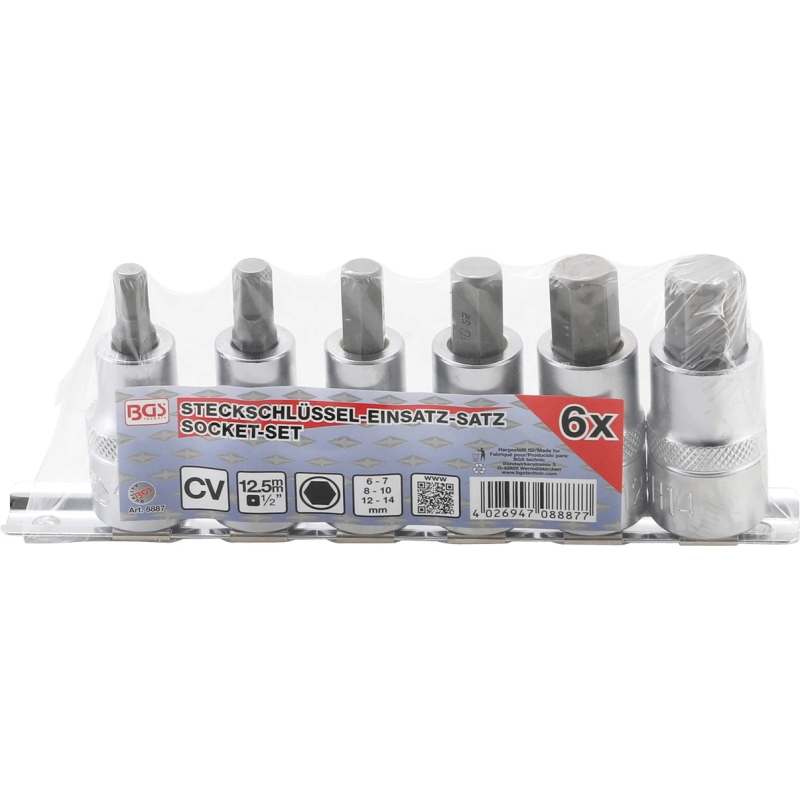 8887 6-stūra muciņu. kompl. 6-14mm 1-2mm BGS