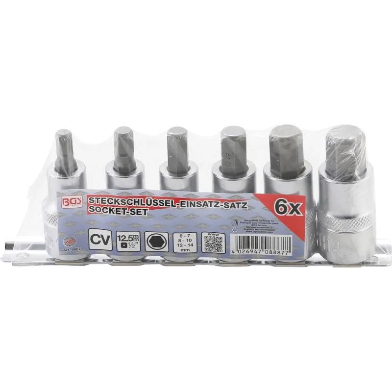 8887 6-stūra muciņu. kompl. 6-14mm 1-2mm BGS