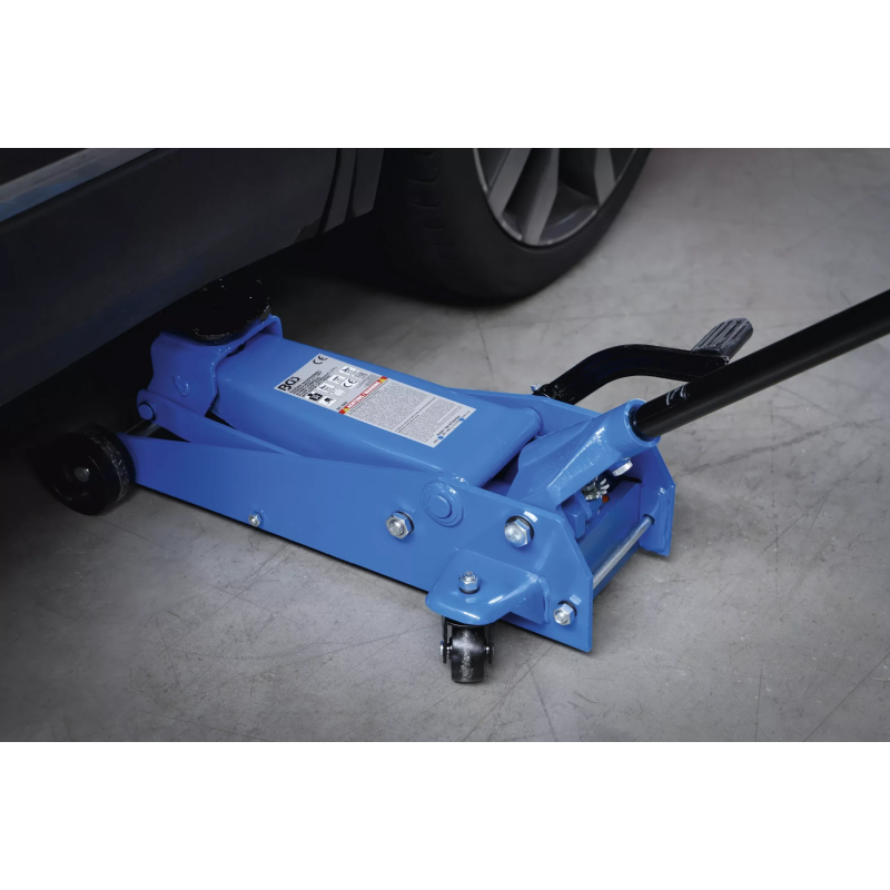 Grīdas domkrats - hidrauliskais - 3 t BGS - ar ātrās pacelšanas pedāli