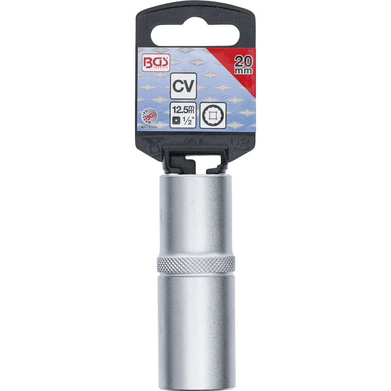 Muciņa 12-kanšu dziļā - 20 mm izmērs - 1-2" savienojums