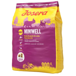 Sausā barība mazām šķirnes suņiem JOSERA Miniwell, 900 g