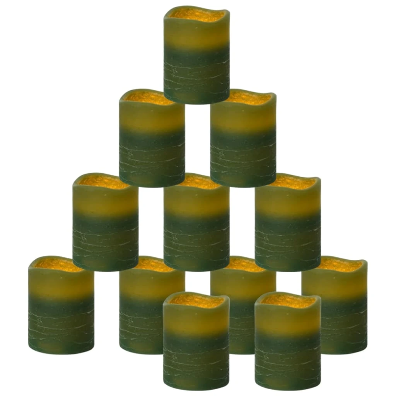 vidaXL LED sveces ar tālvadības pulti, 24 gab., silti baltas