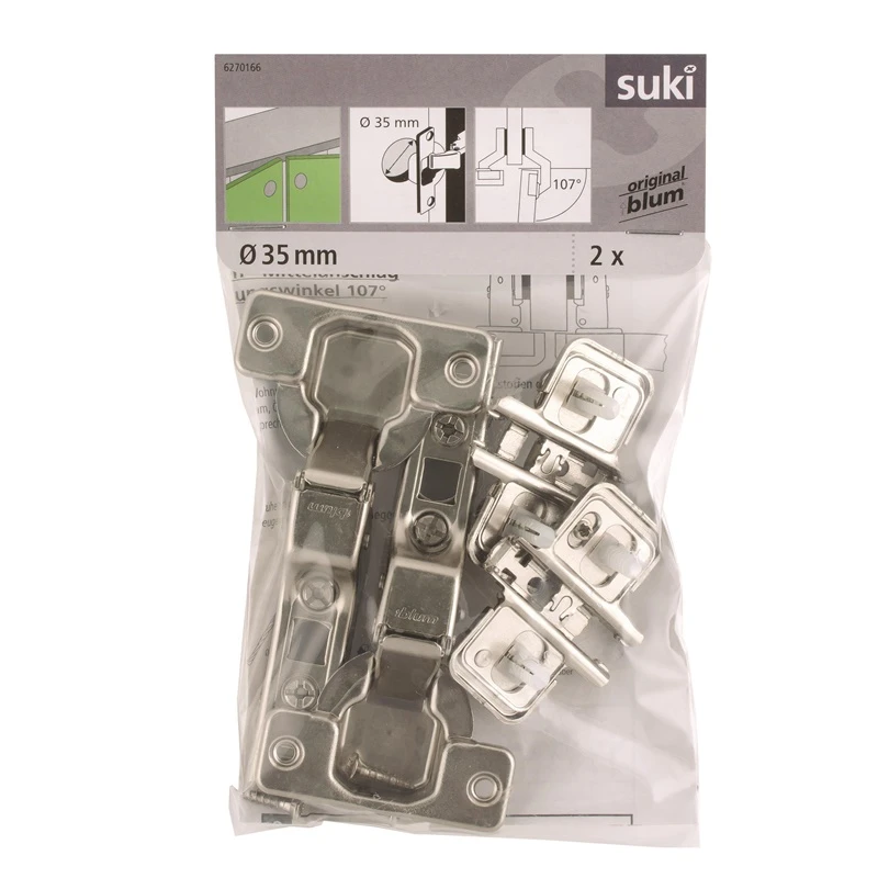 Pusienģes Clip Soft Close D35 107 2 gab