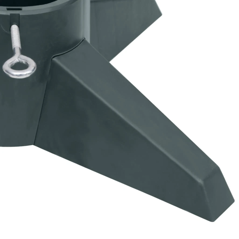 vidaXL Ziemassvētku egles statīvs, zaļš, 55,5x55,5x15 cm