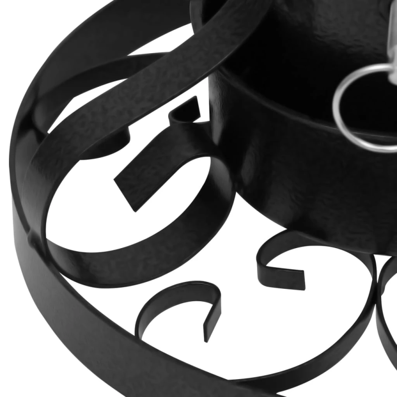 vidaXL Ziemassvētku egles statīvs, melns, 29x29x15,5 cm