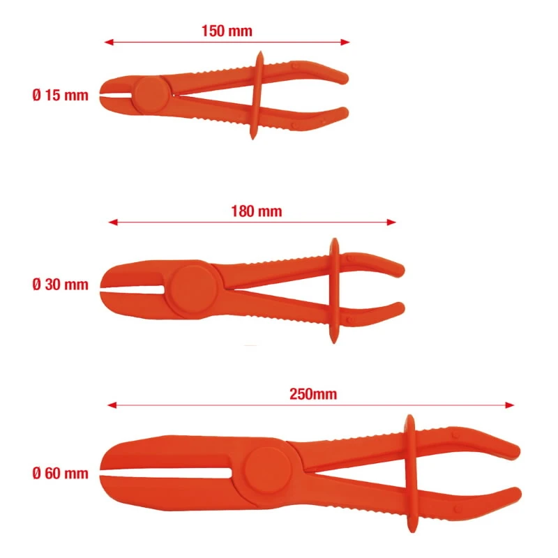 Šļūtenes skavu knaibļu komplekts, 3 gab., KS Tools